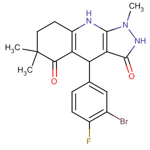 359866-99-2  1H-Pyrazolo[3,4-b]quinoline-3,5(2H,6H)-dione,4-(3-bromo-4-fluorophenyl)-4,7,8,9-tetrahydro-1,6,6-trimethyl-