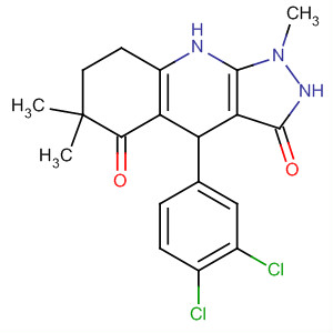 359867-01-9  1H-Pyrazolo[3,4-b]quinoline-3,5(2H,6H)-dione,4-(3,4-dichlorophenyl)-4,7,8,9-tetrahydro-1,6,6-trimethyl-