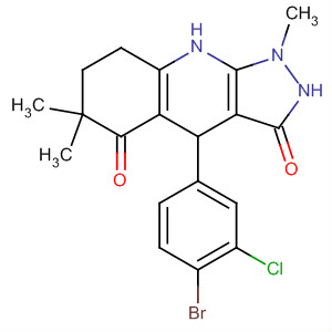 359867-18-8  1H-Pyrazolo[3,4-b]quinoline-3,5(2H,6H)-dione,4-(4-bromo-3-chlorophenyl)-4,7,8,9-tetrahydro-1,6,6-trimethyl-