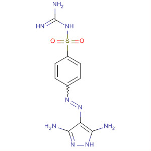 324542-25-8  Benzenesulfonamide,N-(aminoiminomethyl)-4-[(3,5-diamino-1H-pyrazol-4-yl)azo]-