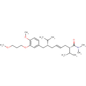 325154-26-5  4-Nonenamide,7-[[4-methoxy-3-(3-methoxypropoxy)phenyl]methyl]-N,N,8-trimethyl-2-(1-methylethyl)-, (2S,4E,7R)-