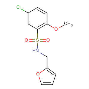 325810-80-8  Benzenesulfonamide, 5-chloro-N-(2-furanylmethyl)-2-methoxy-