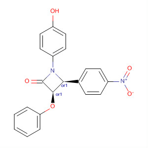 325827-93-8  2-Azetidinone, 1-(4-hydroxyphenyl)-4-(4-nitrophenyl)-3-phenoxy-,(3R,4S)-rel-