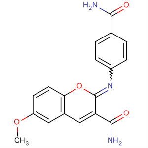 325856-84-6  2H-1-Benzopyran-3-carboxamide,2-[[4-(aminocarbonyl)phenyl]imino]-6-methoxy-