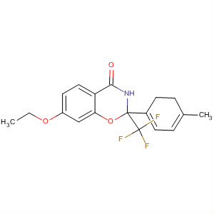 326618-10-4  4H-1,3-Benzoxazin-4-one,7-ethoxy-2,3-dihydro-2-(4-methylphenyl)-2-(trifluoromethyl)-