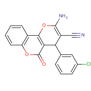 326919-71-5  4H,5H-Pyrano[3,2-c][1]benzopyran-3-carbonitrile,2-amino-4-(3-chlorophenyl)-5-oxo-