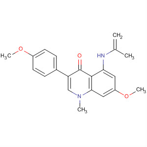 327593-66-8  4(1H)-Quinolinone,7-methoxy-3-(4-methoxyphenyl)-1-methyl-5-(2-propenylamino)- 327593-66-8  4(1H)-Quinolinone,7-methoxy-3-(4-methoxyphenyl)-1-methyl-5-(2-propenylamino)-