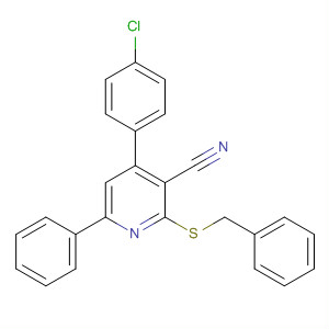 328117-93-7  3-Pyridinecarbonitrile,4-(4-chlorophenyl)-6-phenyl-2-[(phenylmethyl)thio]-