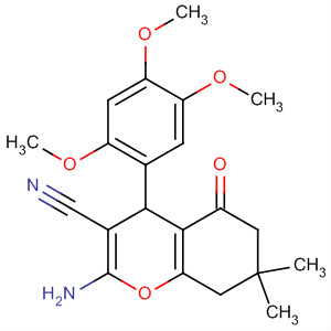 329057-51-4  4H-1-Benzopyran-3-carbonitrile,2-amino-5,6,7,8-tetrahydro-7,7-dimethyl-5-oxo-4-(2,4,5-trimethoxyphenyl)-
