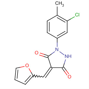 329199-12-4  3,5-Pyrazolidinedione,1-(3-chloro-4-methylphenyl)-4-(2-furanylmethylene)- 329199-12-4  3,5-Pyrazolidinedione,1-(3-chloro-4-methylphenyl)-4-(2-furanylmethylene)-