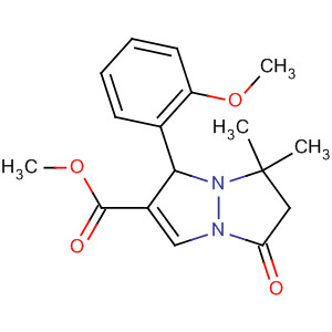 329364-18-3  1H,5H-Pyrazolo[1,2-a]pyrazole-2-carboxylic acid,6,7-dihydro-1-(2-methoxyphenyl)-7,7-dimethyl-5-oxo-, methyl ester