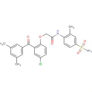 329939-66-4  Acetamide,N-[4-(aminosulfonyl)-2-methylphenyl]-2-[4-chloro-2-(3,5-dimethylbenzoyl)phenoxy]-