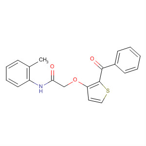 329941-01-7  Acetamide, 2-[(2-benzoyl-3-thienyl)oxy]-N-(2-methylphenyl)-