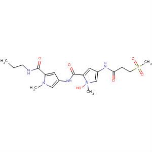 330970-97-3  1H-Pyrrole-2-carboxamide,1-methyl-4-[[[1-methyl-4-[[3-(methylsulfonyl)-1-oxopropyl]amino]-1H-pyrrol-2-yl]carbonyl]amino]-N-propyl-
