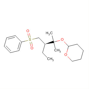331438-02-9  2H-Pyran,2-[(2R)-1,1-dimethyl-2-[(phenylsulfonyl)methyl]butoxy]tetrahydro-
