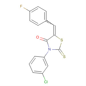 331736-59-5  4-Thiazolidinone,3-(3-chlorophenyl)-5-[(4-fluorophenyl)methylene]-2-thioxo-