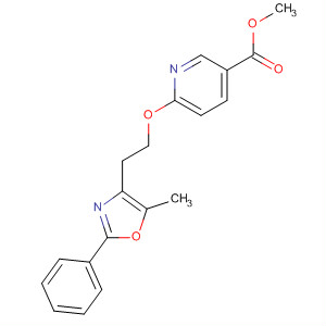 331745-78-9  3-Pyridinecarboxylic acid, 6-[2-(5-methyl-2-phenyl-4-oxazolyl)ethoxy]-,methyl ester