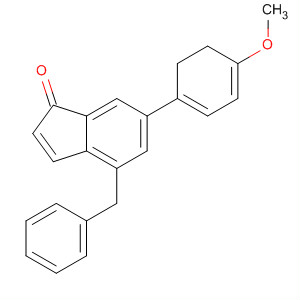 331816-30-9  1H-Inden-1-one, 2,3-dihydro-6-(4-methoxyphenyl)-4-(phenylmethyl)-