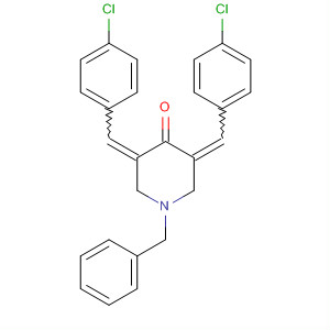331839-41-9  4-Piperidinone, 3,5-bis[(4-chlorophenyl)methylene]-1-(phenylmethyl)-