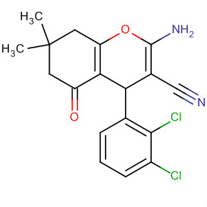 331852-68-7  4H-1-Benzopyran-3-carbonitrile,2-amino-4-(2,3-dichlorophenyl)-5,6,7,8-tetrahydro-7,7-dimethyl-5-oxo- 331852-68-7  4H-1-Benzopyran-3-carbonitrile,2-amino-4-(2,3-dichlorophenyl)-5,6,7,8-tetrahydro-7,7-dimethyl-5-oxo-