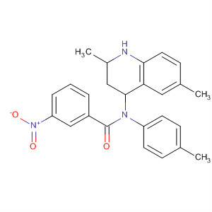 331973-79-6  4-Quinolinamine,1,2,3,4-tetrahydro-2,6-dimethyl-N-(4-methylphenyl)-1-(3-nitrobenzoyl)- 331973-79-6  4-Quinolinamine,1,2,3,4-tetrahydro-2,6-dimethyl-N-(4-methylphenyl)-1-(3-nitrobenzoyl)-