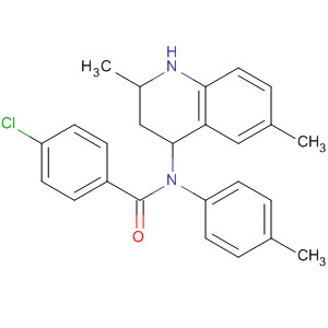 331973-80-9  4-Quinolinamine,1-(4-chlorobenzoyl)-1,2,3,4-tetrahydro-2,6-dimethyl-N-(4-methylphenyl)- 331973-80-9  4-Quinolinamine,1-(4-chlorobenzoyl)-1,2,3,4-tetrahydro-2,6-dimethyl-N-(4-methylphenyl)-