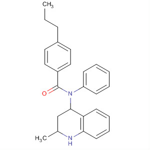 332043-88-6  4-Quinolinamine,1,2,3,4-tetrahydro-2-methyl-N-phenyl-1-(4-propylbenzoyl)-
