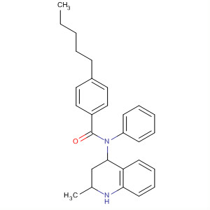 332043-89-7  4-Quinolinamine,1,2,3,4-tetrahydro-2-methyl-1-(4-pentylbenzoyl)-N-phenyl-