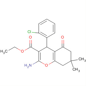 332056-06-1  4H-1-Benzopyran-3-carboxylic acid,2-amino-4-(2-chlorophenyl)-5,6,7,8-tetrahydro-7,7-dimethyl-5-oxo-, ethylester 332056-06-1  4H-1-Benzopyran-3-carboxylic acid,2-amino-4-(2-chlorophenyl)-5,6,7,8-tetrahydro-7,7-dimethyl-5-oxo-, ethylester