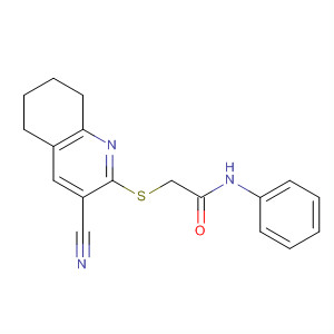 332114-09-7  Acetamide, 2-[(3-cyano-5,6,7,8-tetrahydro-2-quinolinyl)thio]-N-phenyl-