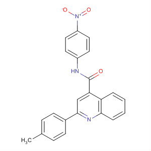 332381-36-9  4-Quinolinecarboxamide, 2-(4-methylphenyl)-N-(4-nitrophenyl)- 332381-36-9  4-Quinolinecarboxamide, 2-(4-methylphenyl)-N-(4-nitrophenyl)-
