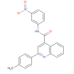 332381-41-6  4-Quinolinecarboxamide, 2-(4-methylphenyl)-N-(3-nitrophenyl)- 332381-41-6  4-Quinolinecarboxamide, 2-(4-methylphenyl)-N-(3-nitrophenyl)-