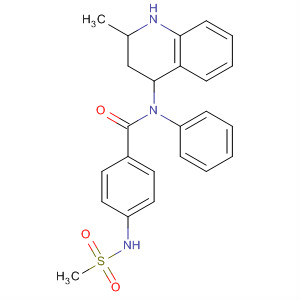332382-58-8  4-Quinolinamine,1,2,3,4-tetrahydro-2-methyl-1-[4-[(methylsulfonyl)amino]benzoyl]-N-phenyl-