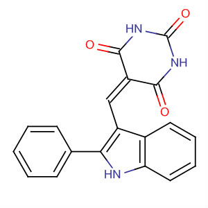332413-94-2  2,4,6(1H,3H,5H)-Pyrimidinetrione,5-[(2-phenyl-1H-indol-3-yl)methylene]-