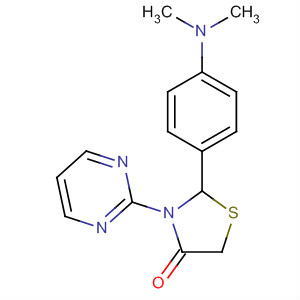 332901-90-3  4-Thiazolidinone, 2-[4-(dimethylamino)phenyl]-3-(2-pyrimidinyl)-