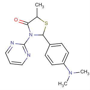 332901-94-7  4-Thiazolidinone,2-[4-(dimethylamino)phenyl]-5-methyl-3-(2-pyrimidinyl)-