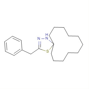 333352-15-1  4-Thia-1,2-diazaspiro[4.11]hexadec-2-ene, 3-(phenylmethyl)-