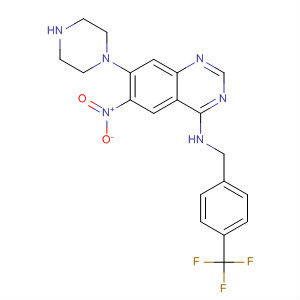333400-06-9  4-Quinazolinamine,6-nitro-7-(1-piperazinyl)-N-[[4-(trifluoromethyl)phenyl]methyl]-