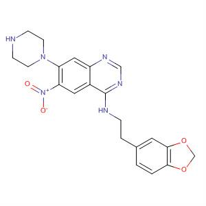 333400-70-7  4-Quinazolinamine,N-[2-(1,3-benzodioxol-5-yl)ethyl]-6-nitro-7-(1-piperazinyl)-
