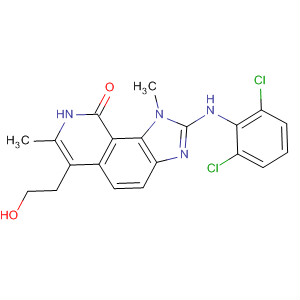 333455-24-6  9H-Imidazo[4,5-h]isoquinolin-9-one,2-[(2,6-dichlorophenyl)amino]-1,8-dihydro-6-(2-hydroxyethyl)-1,7-dimethyl-