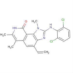 333455-41-7  9H-Imidazo[4,5-h]isoquinolin-9-one,2-[(2,6-dichlorophenyl)amino]-4-ethenyl-1,8-dihydro-1,6,7-trimethyl-