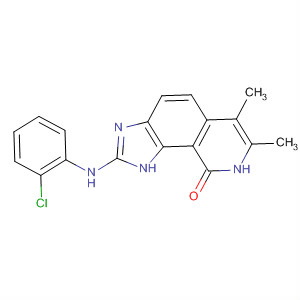333455-52-0  9H-Imidazo[4,5-h]isoquinolin-9-one,2-[(2-chlorophenyl)amino]-1,8-dihydro-6,7-dimethyl-