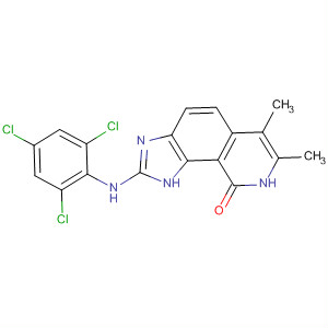 333455-53-1  9H-Imidazo[4,5-h]isoquinolin-9-one,1,8-dihydro-6,7-dimethyl-2-[(2,4,6-trichlorophenyl)amino]-