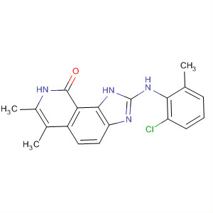 333455-55-3  9H-Imidazo[4,5-h]isoquinolin-9-one,2-[(2-chloro-6-methylphenyl)amino]-1,8-dihydro-6,7-dimethyl-
