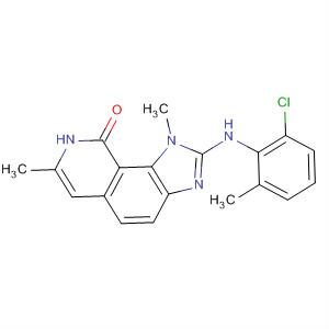 333456-08-9  9H-Imidazo[4,5-h]isoquinolin-9-one,2-[(2-chloro-6-methylphenyl)amino]-1,8-dihydro-1,7-dimethyl-