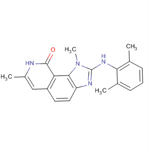 333456-21-6  9H-Imidazo[4,5-h]isoquinolin-9-one,2-[(2,6-dimethylphenyl)amino]-1,8-dihydro-1,7-dimethyl-
