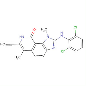 333457-02-6  9H-Imidazo[4,5-h]isoquinolin-9-one,2-[(2,6-dichlorophenyl)amino]-7-ethynyl-1,8-dihydro-1,6-dimethyl-