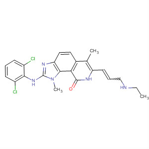 333457-44-6  9H-Imidazo[4,5-h]isoquinolin-9-one,2-[(2,6-dichlorophenyl)amino]-7-[3-(ethylamino)-1-propenyl]-1,8-dihydro-1,6-dimethyl-