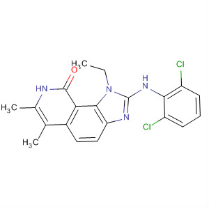 333457-79-7  9H-Imidazo[4,5-h]isoquinolin-9-one,2-[(2,6-dichlorophenyl)amino]-1-ethyl-1,8-dihydro-6,7-dimethyl-