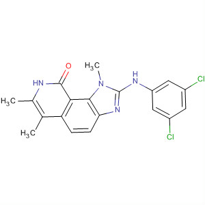 333457-97-9  9H-Imidazo[4,5-h]isoquinolin-9-one,2-[(3,5-dichlorophenyl)amino]-1,8-dihydro-1,6,7-trimethyl-